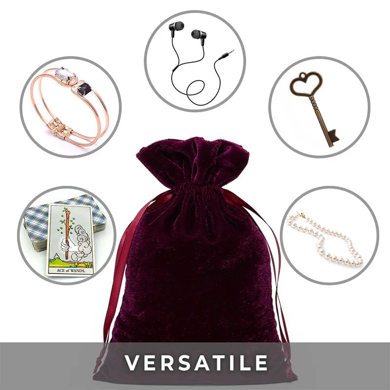 Burgundy Velvet Bag Large - Unique Catholic Gifts