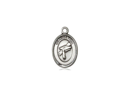 Sterling Silver Graduation Medal on a Sterling Silver Chain