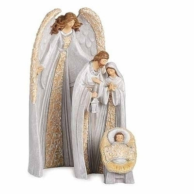 3 Piece Nesting Angel with Holy Family Set (10
