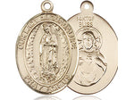 Gold Filled Our Lady of Guadalupe Pendan (3/4")