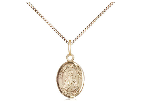 14kt Gold Filled St. Athanasius Pendant