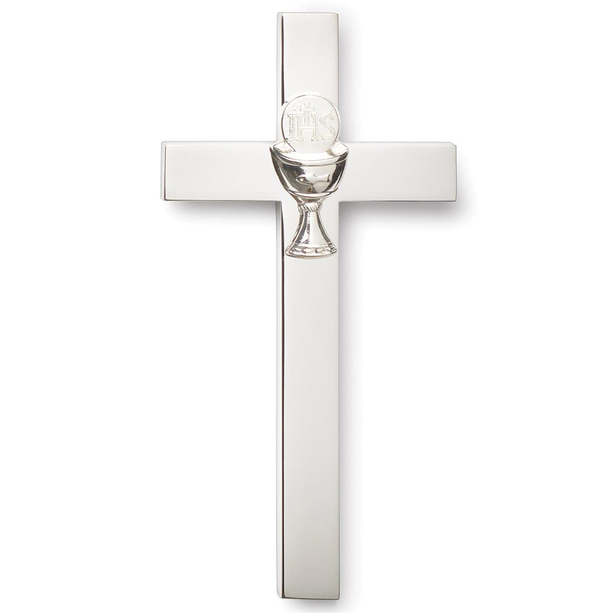 Communion Cross Silver with a Chalice