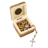 OCIA Wood Rosary and Jerusalem Cross Box