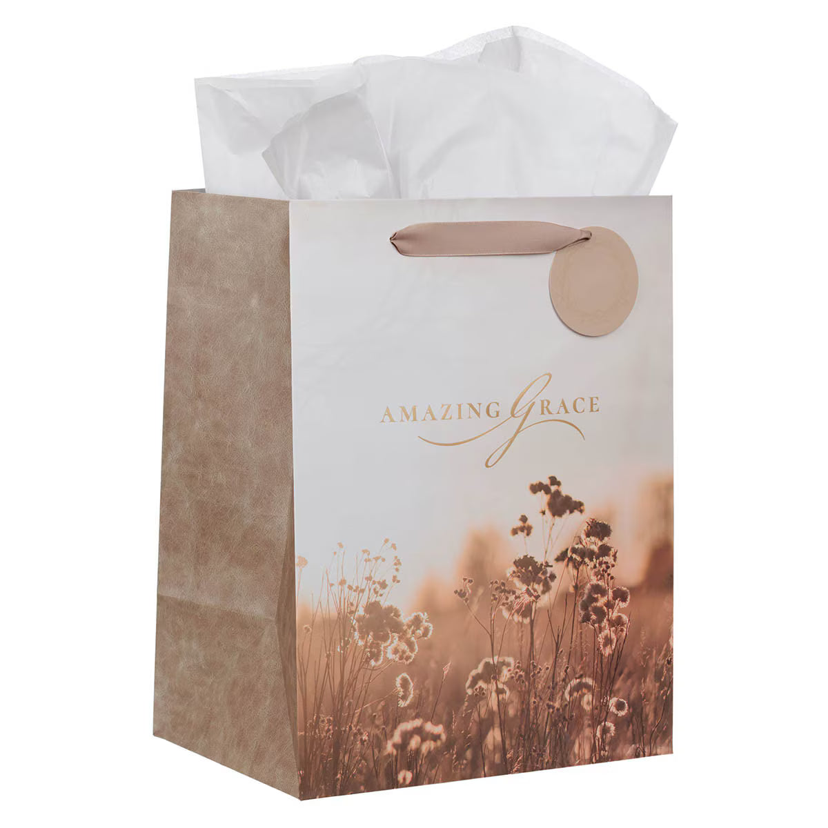 Amazing Grace Wildflower and Crown of Thorns Large Portrait Gift Bag