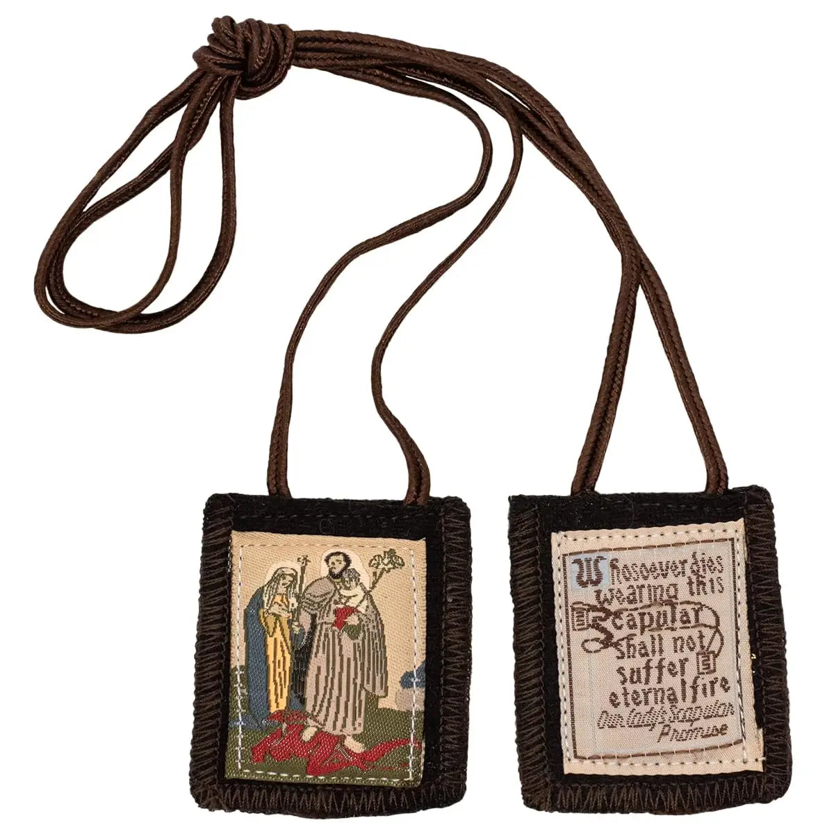 Holy Family Brown Scapular 18"