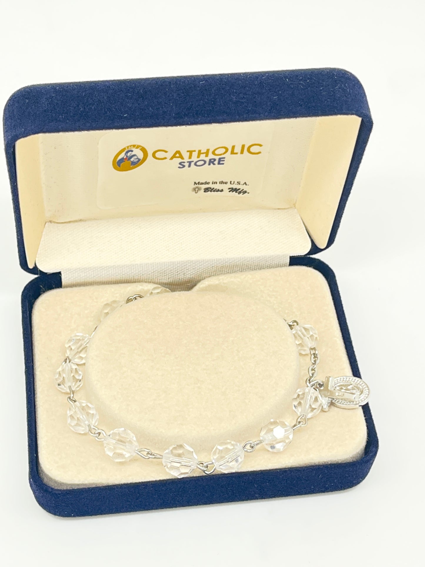 Austrian Crystal Rosary Bracelet 8MM - Unique Catholic Gifts