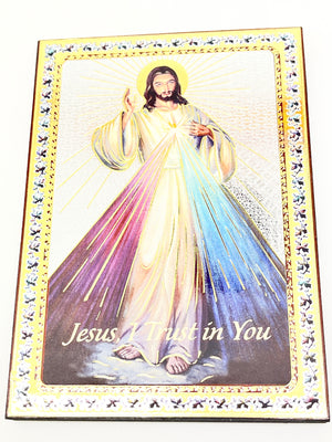 Divine Mercy Icon Plaque 5 1/2
