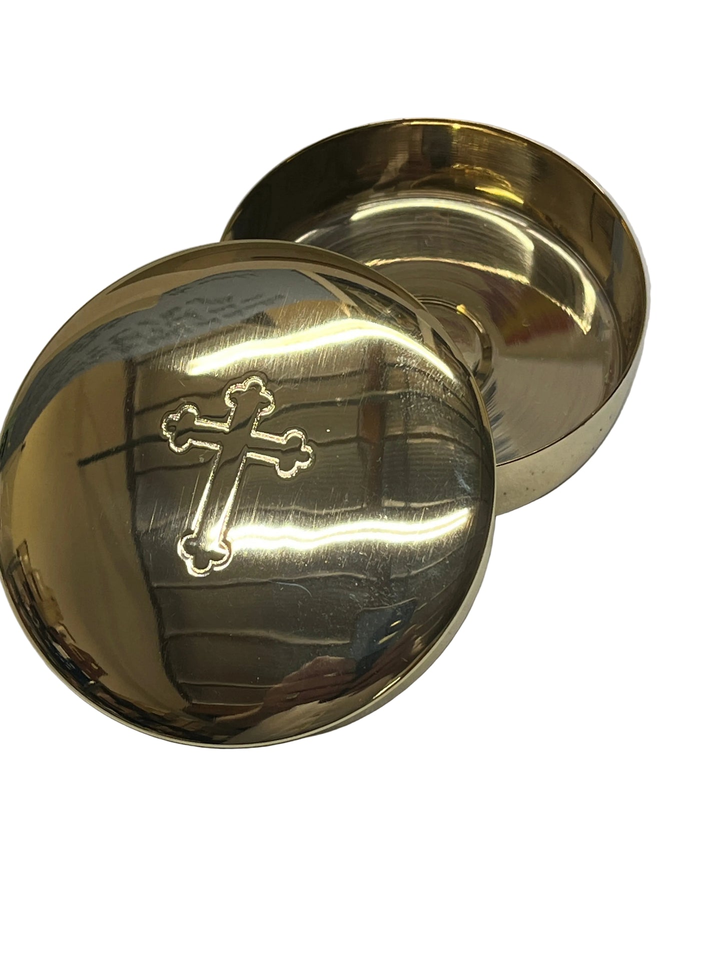 Large Brass Hospital Pyx