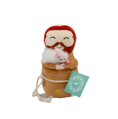 Mini Saint Francis of Assisi Plush Doll - Unique Catholic Gifts