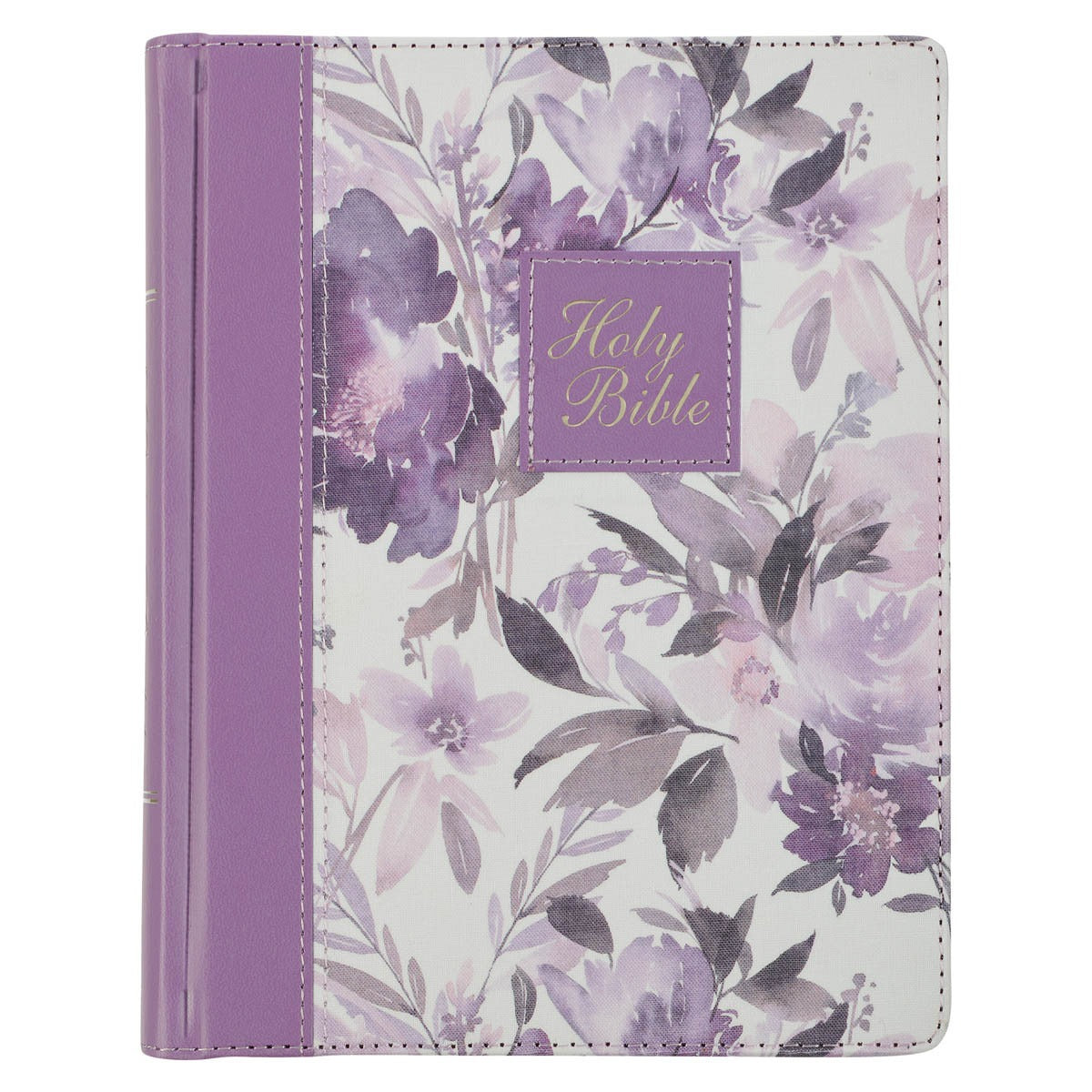 Purple Floral Faux Leather Hardcover Note-taking Bible – JMJs