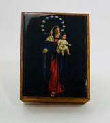 Rosary Box Lady of Rosary  - 4 in. - Unique Catholic Gifts