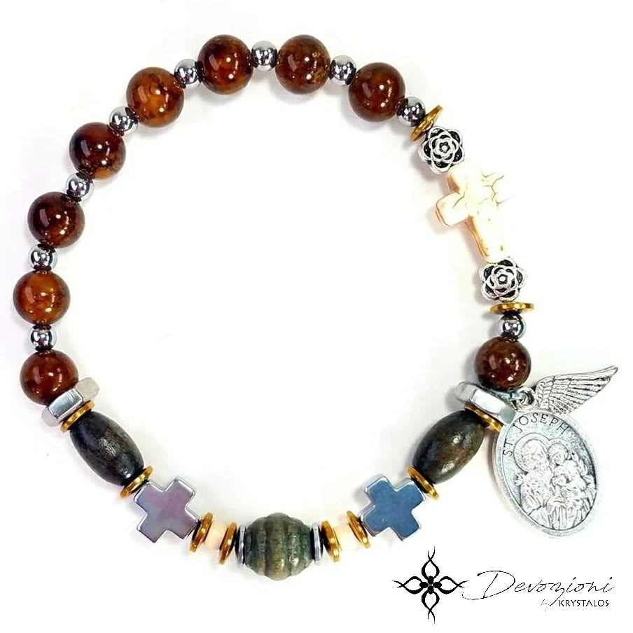 Saint Joseph Devotional Bracelet (Patron Saint of Fathers) - Unique Catholic Gifts