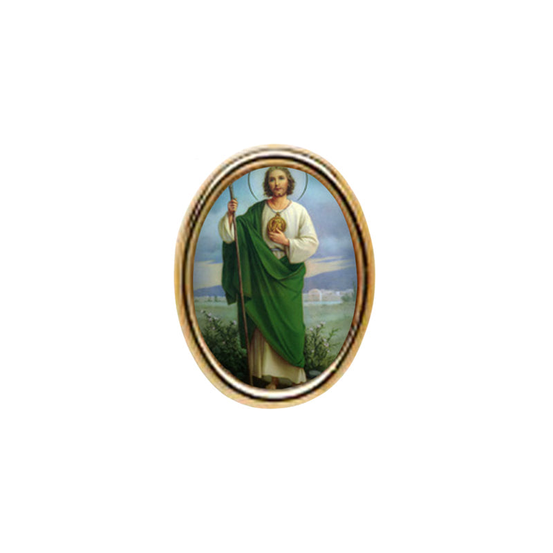 St. Jude Photo Lapel Oval Pin 3/4"