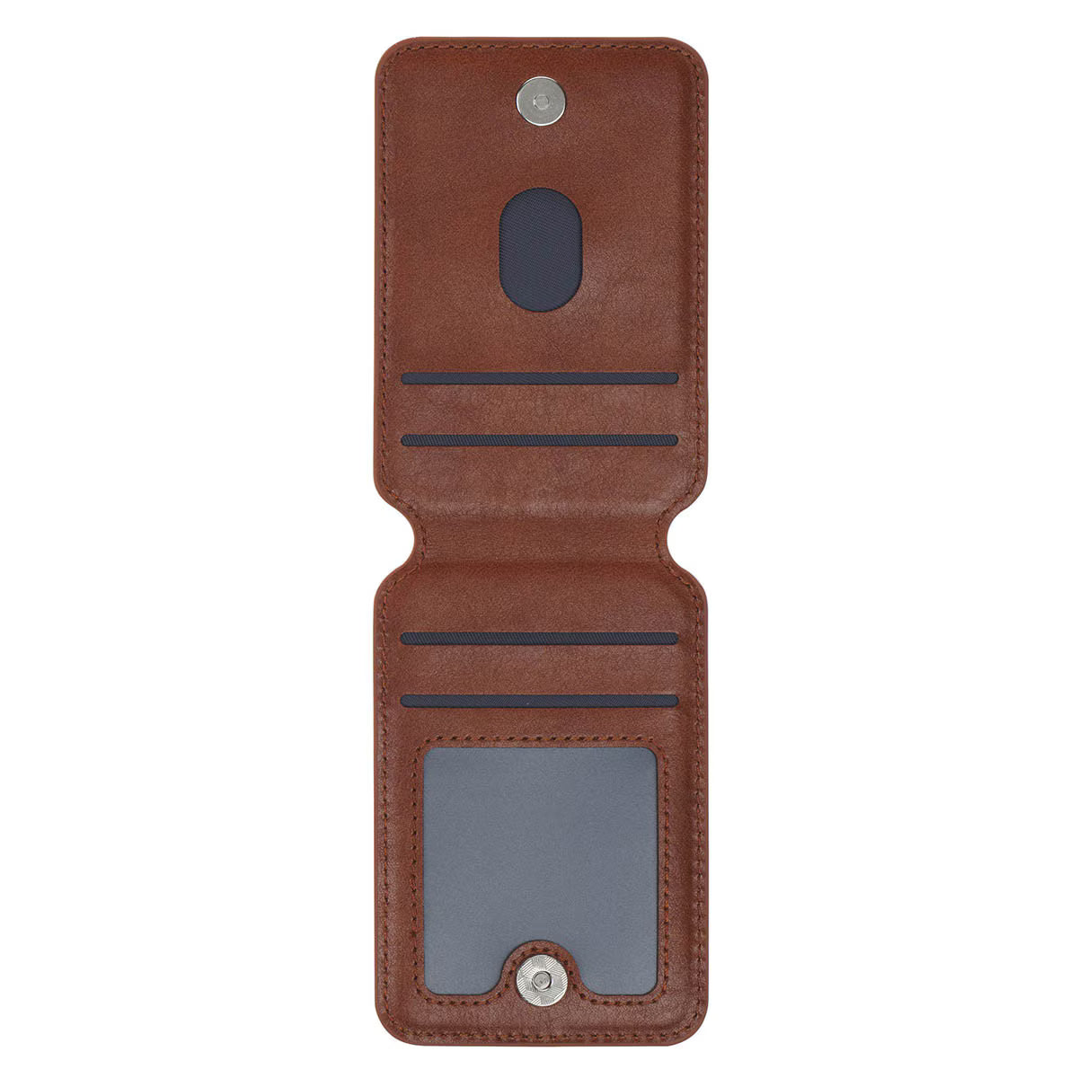Stand Firm Honey-brown Faux Leather Phone Wallet with Stand - 1 Corinthians 16:13