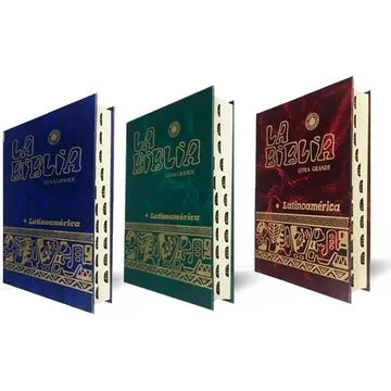 La Biblia Latinoamérica Letra Grande, Roja con Indices - Unique Catholic Gifts