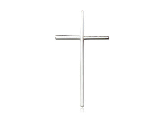 Sterling Silver Cross Pendant on a 18 inch Sterling Silver Light Curb Chain - Unique Catholic Gifts