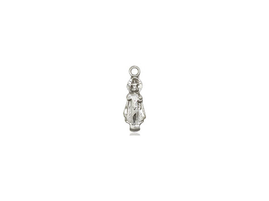 Sterling Silver Infant Pendant on a 18 inch Sterling Silver Light Curb Chain - Unique Catholic Gifts