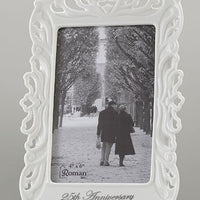 25th Wedding Anniversary Frame for a Photo 4x6 - Unique Catholic Gifts