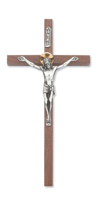 Walnut Wall Crucifix 10