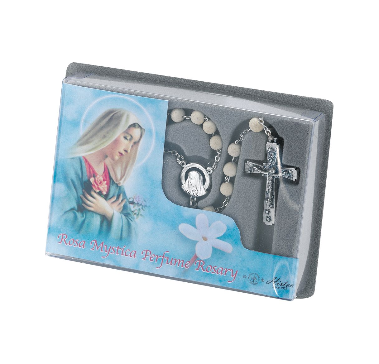 Jasmine Pearl Specialty Rosary Boxed - Unique Catholic Gifts
