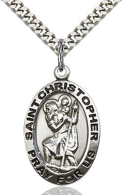 Sterling Silver St. Christopher Medal 1