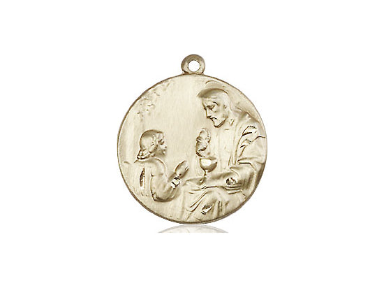 14kt Gold Filled Christ & Child Pendant on a 18 inch Gold Filled Light Curb Chain - Unique Catholic Gifts