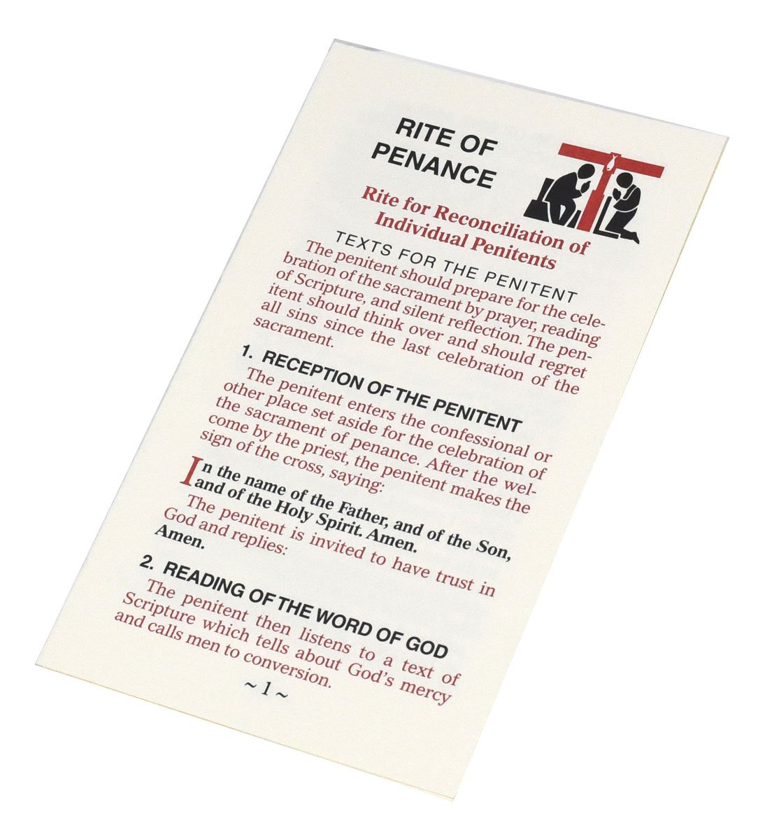 Rite of Penance Card - Unique Catholic Gifts