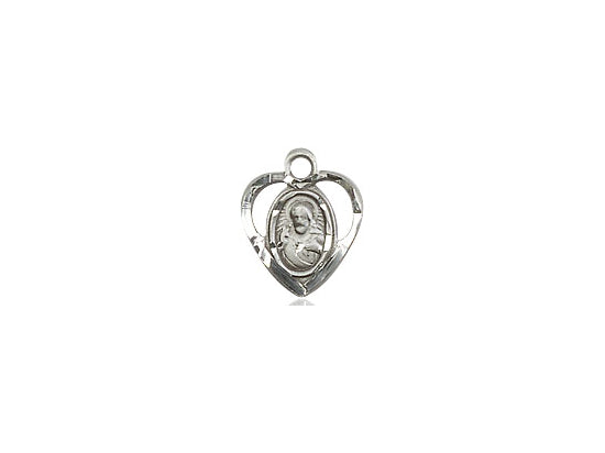 Sterling Silver Scapular Pendant on a 18 inch Sterling Silver Light Curb Chain - Unique Catholic Gifts