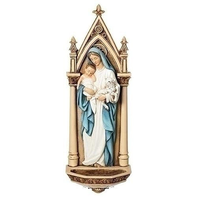 Mary with Child Holy Water Font 7 3/4