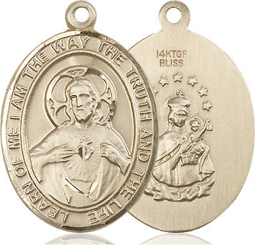 Gold Filled Scapular Pendant (3/4") - Unique Catholic Gifts