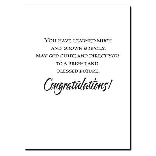 Blessings on Your Graduation Day Graduation Card - Unique Catholic Gifts