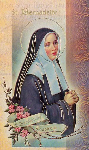 Biography Card of St. Bernadette - Unique Catholic Gifts
