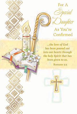 For a Special Daughter as You're Confirmed Greeting Card - Unique Catholic Gifts