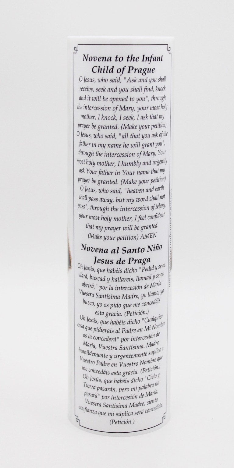 Infant of Prague LED Candle with Timer - Unique Catholic Gifts