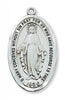 Sterling Silver Miraculous Medal 1-1/2" with  24 inch chain - Unique Catholic Gifts