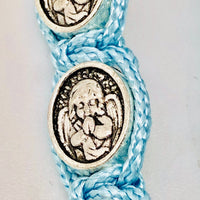 Blue Guardian Angel Rosary Bracelet - Unique Catholic Gifts