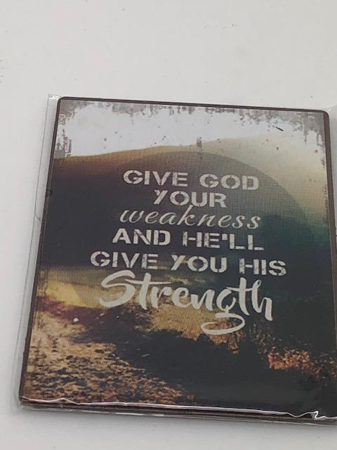 Christian Inspiration Fridge Magnet ( 3 x 2") - Unique Catholic Gifts