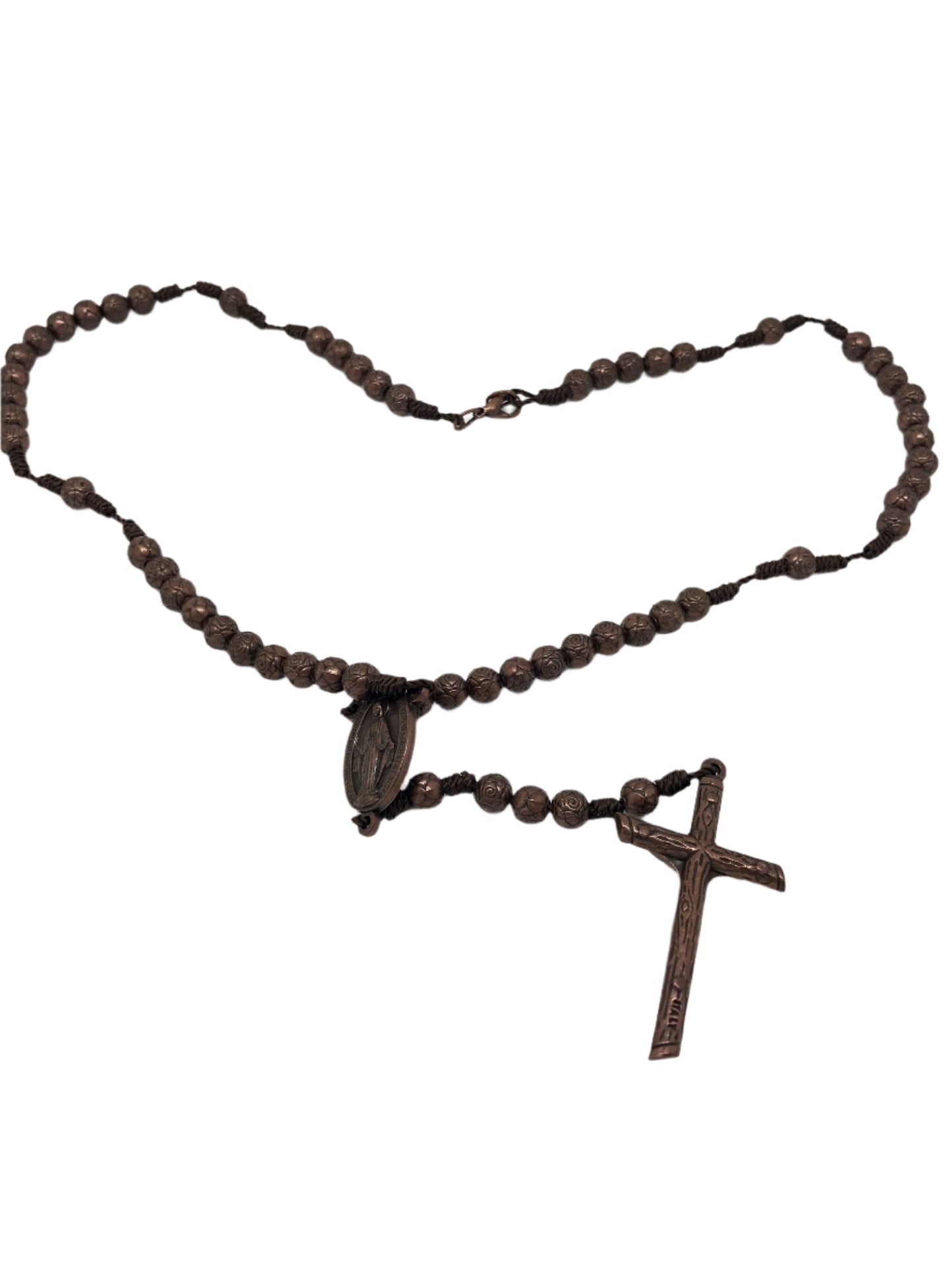 6MM Copper Bead Antique Style Rosary - Unique Catholic Gifts