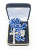 7mm Blue Glass Bead Rosary - Unique Catholic Gifts