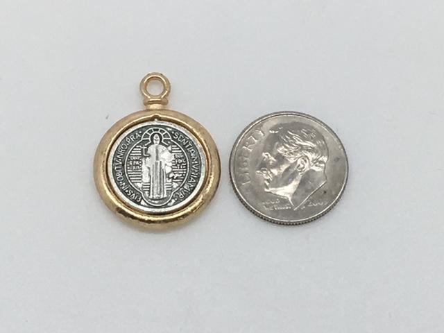 Medalla San Benito L Plata 12199 - Joyas y Relojes