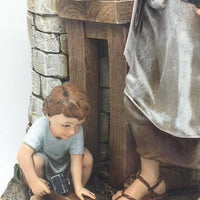 St Joseph Carpenter Statue with Boy Jesus Statue 12 3/4" - Unique Catholic Gifts