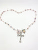 Saint Therese Pink Venetian Glass Rosary (8mm) - Unique Catholic Gifts