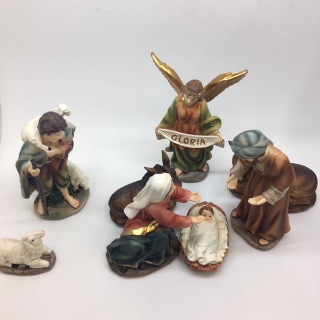 8 Piece Nativity Set With Detachable Baby Jesus 6" Unique Catholic Gifts