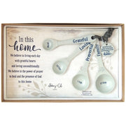 In This Home Kitchen Prayer Measuring Spoon Set of 4 - Unique Catholic Gifts
