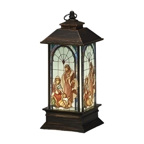 LED Holy Family Lantern Ornament 5" - Unique Catholic Gifts