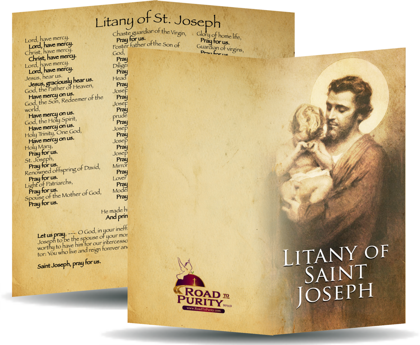 Litany of Saint Joseph Holy Card - Unique Catholic Gifts