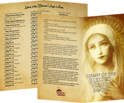 Litany of the Blessed Virgin Mary Holy Card - Unique Catholic Gifts