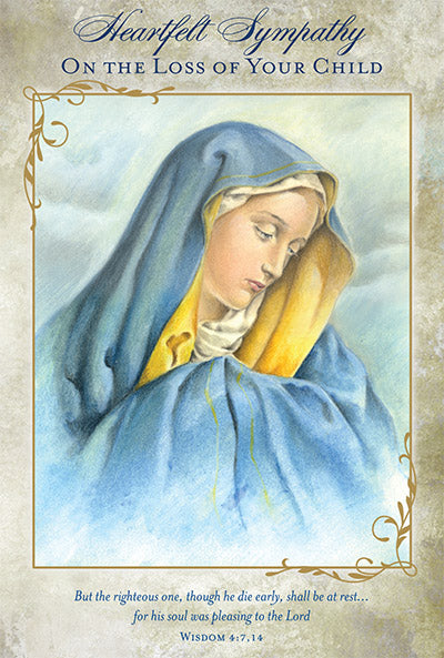 Loss of a Child Sympathy Card – JMJs Catholic Store, Inc