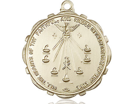14kt Gold Filled Seven Gifts Pendant on a Gold Filled Chain - Unique Catholic Gifts