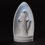 Our Lady of Grace LED Dome Statue 8" - Unique Catholic Gifts